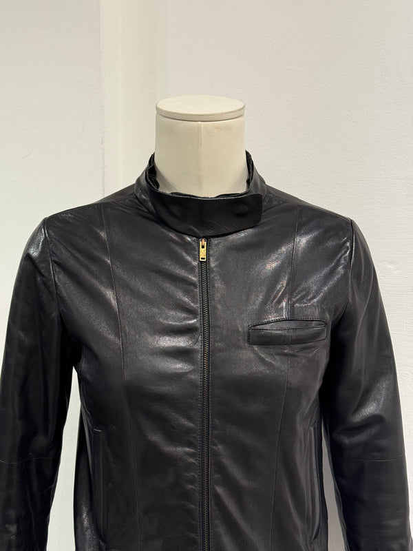 A/W2013 Maison Margiela MM6 fitted leather jacket