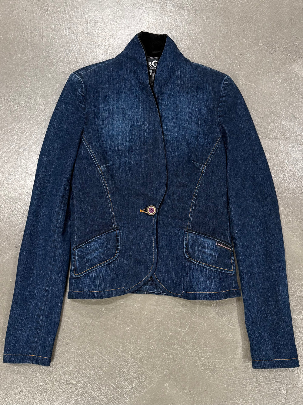 2000s Dolce & Gabbana faded denim jacket