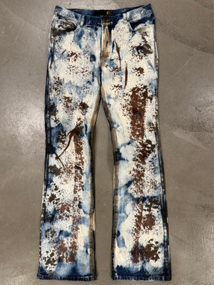 2000s Cavalli rust camo pants