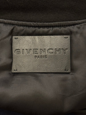 2021 Givenchy liquid metal iridescent bomber
