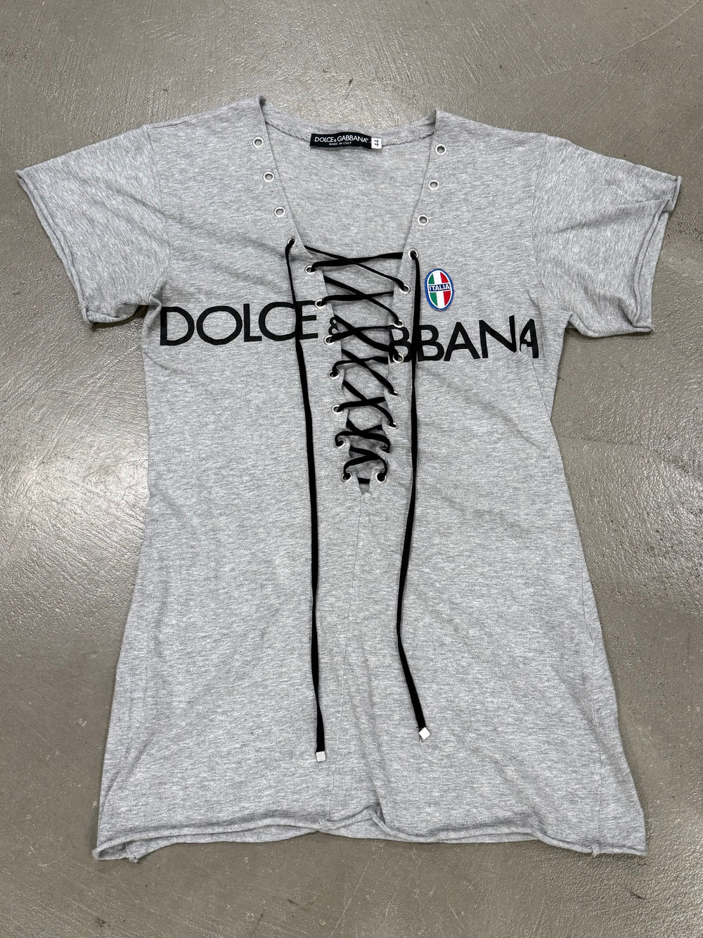A/W2003 Dolce & Gabbana runway lace-up top