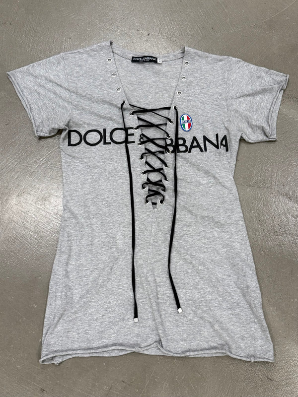 A/W2003 Dolce & Gabbana runway lace-up top