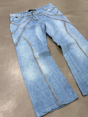 2000s Cavalli paneled jeans
