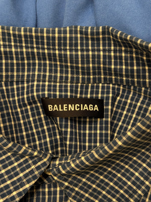 2018 Balenciaga hybrid 2 in 1 shirt t-shirt