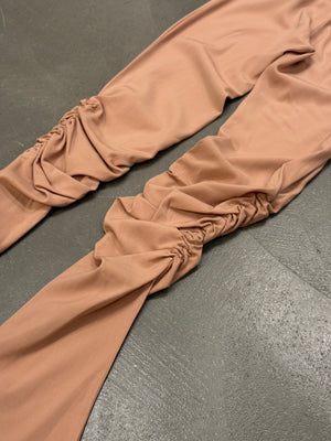 S/S2003 Jean Paul Gaultier gathered flare ruched pants