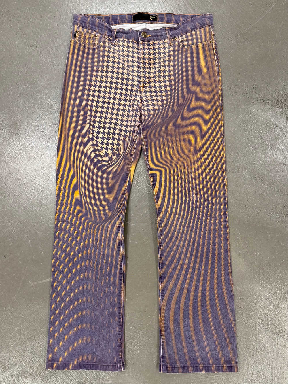 2000s Cavalli optic illusion pants
