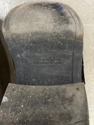 2023 Maison Margiela mixed-leather square-toe boots