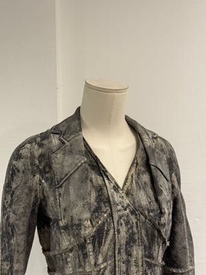 A/W2006 Christian Dior by John Galliano runway painted denim jacket