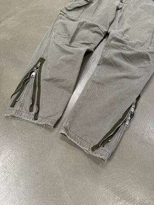 2008 Dolce & Gabbana double ankle zipper cargo pants