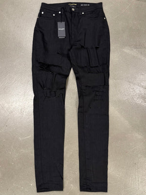 2015 Saint Laurent by Hedi Slimane distressed skinny jeans