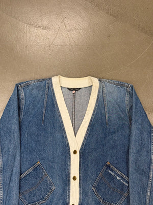 1990s Emporio Armani cropped denim jacket