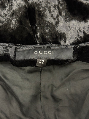 A/W1999 Gucci by Tom Ford runway velvet ruched pants
