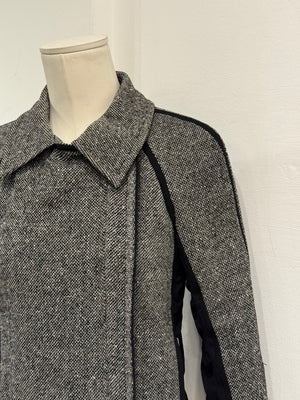2000s Gianfranco Ferré paneled tweed jacket