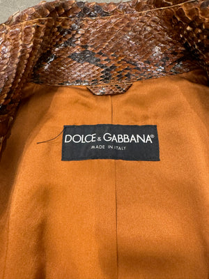S/S2001 Dolce & Gabbana Python leather top