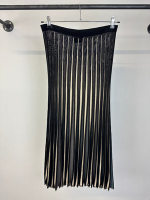 1990s Jean Paul Gaultier iridescent elastic skirt