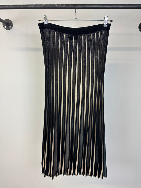 1990s Jean Paul Gaultier iridescent elastic skirt