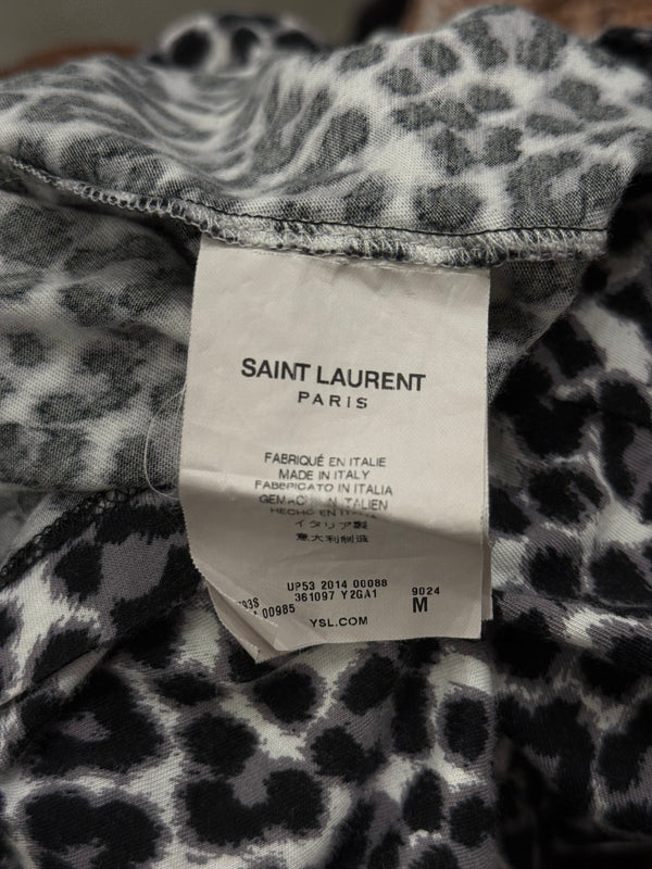 Saint Laurent by Hedi Slimane baby cat printed tee shirt