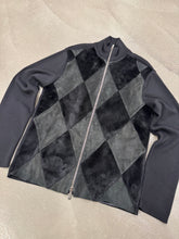 Load image into Gallery viewer, 2000s Armani Collezioni real lamb fur geometric knit
