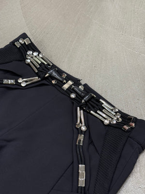 2010 Gucci By Frida Giannini Techno embellished pants