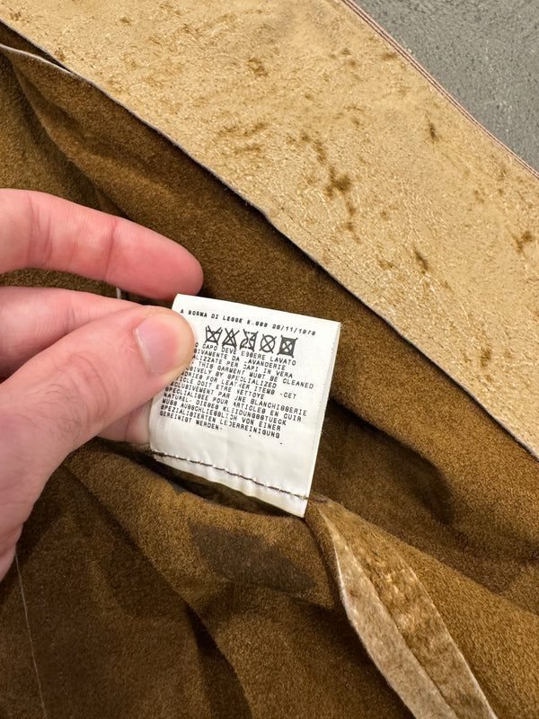 2005 Roberto Cavalli eroded distressed leather jacket