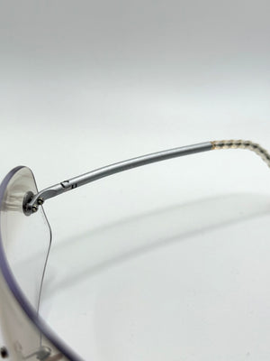 2000s Chanel mask visor sunglasses
