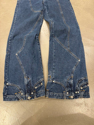 A/W2003 Dolce & Gabbana upside down waisted leg jeans