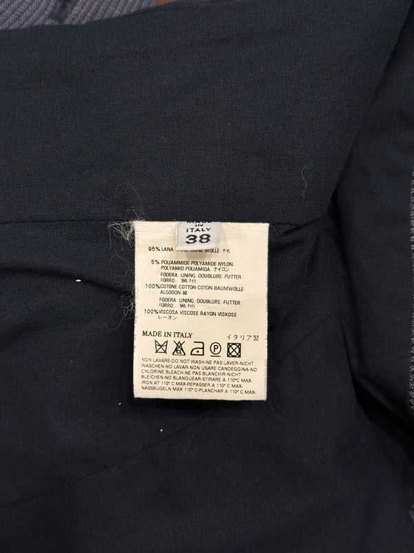 A/W2007 Maison Margiela wool pointed wrinkled shoulder blazer