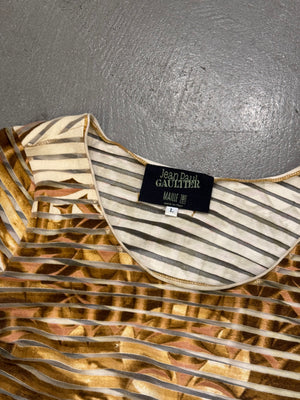 S/S2001 Jean Paul Gaultier satan stripe longsleeve t-shirt top
