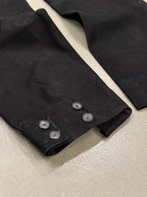 2000s Gucci by Tom Ford paneled moto leather pants