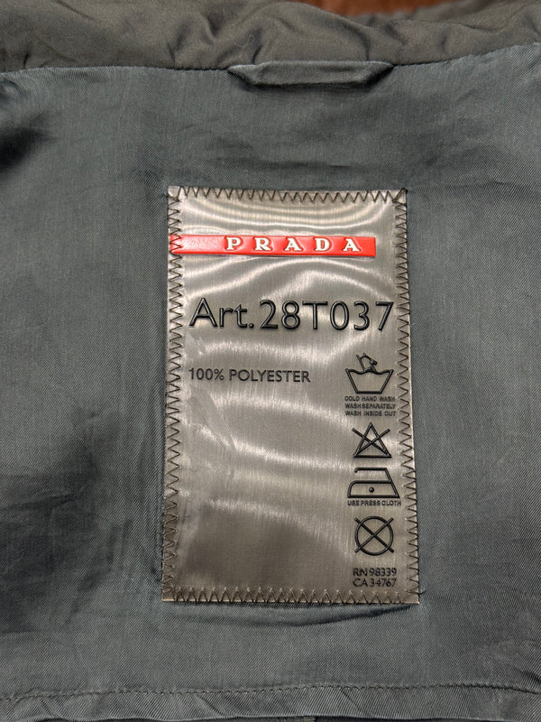 Prada oversized collar light jacket