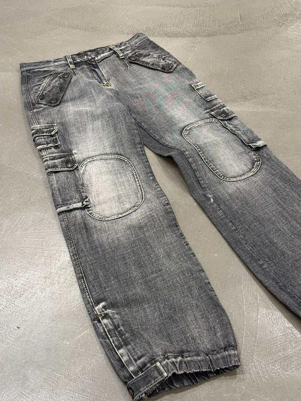 2000s Dolce & Gabbana heavy cotton faded cargo pants