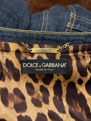2000s Dolce & Gabbana fitted denim jacket