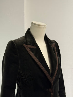 A/W2003 Gucci By Tom Ford velvet blazer