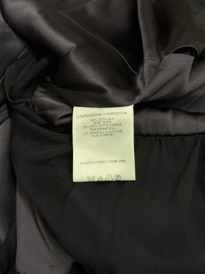 A/W2003 Gucci By Tom Ford runway corset ruched sleeves top