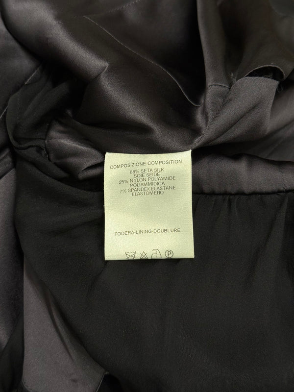 A/W2003 Gucci By Tom Ford runway corset ruched sleeves top