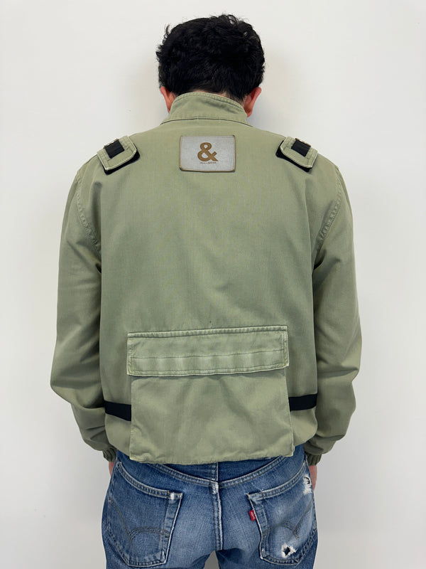 2000s Dolce & Gabbana military cargo bomber jacket