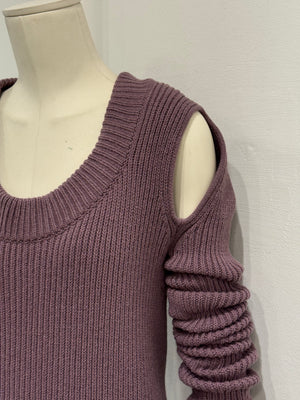 F/W2023 Rick Owens “Luxor” ribbed knit banana top