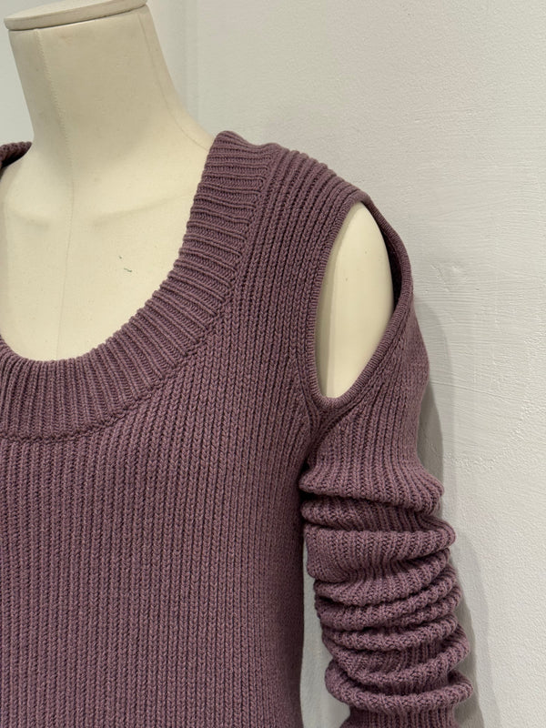 F/W2023 Rick Owens “Luxor” ribbed knit banana top