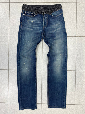 AW2006 Dior by Hedi cummerbund jeans