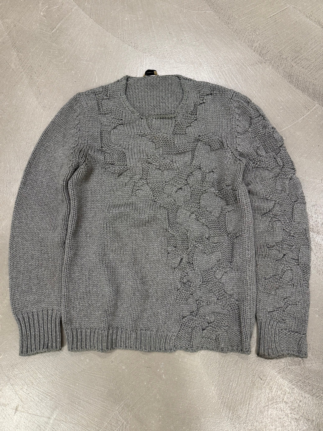 A/W2012 Balenciaga oversize heavy cable knit sweater