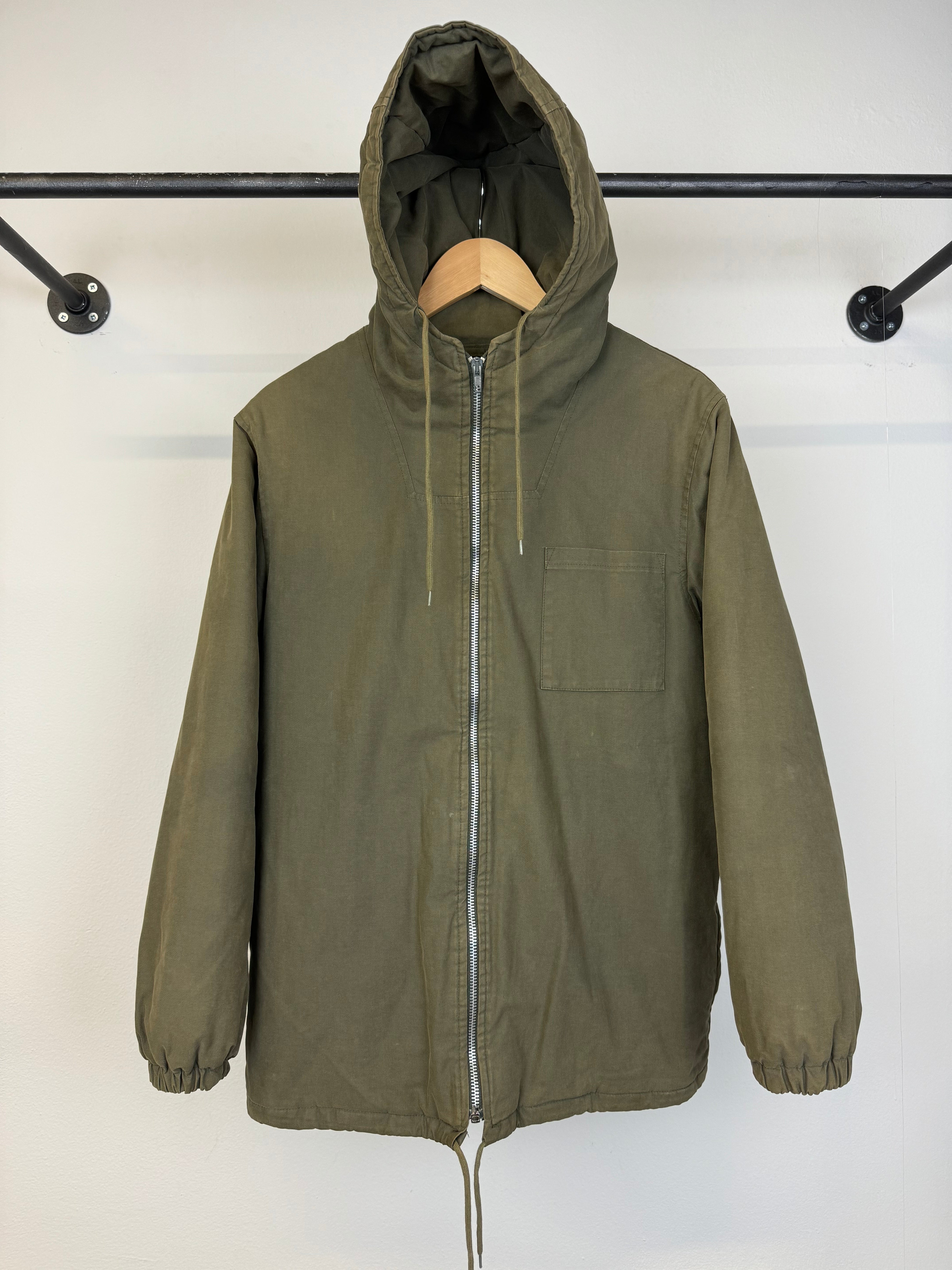 1999 Helmut Lang vintage cotton padded hooded jacket