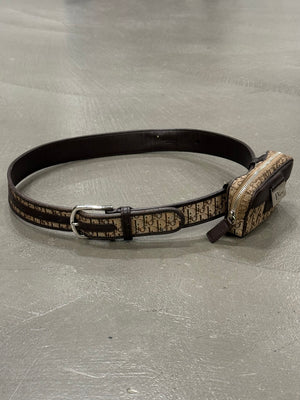 2000s Dior by Galliano monogram waist bag belt