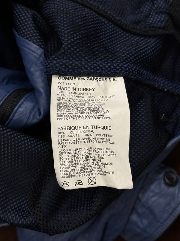 Comme des Garçons back-zip leather jacket