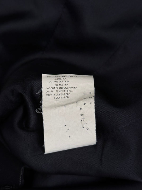 2006 Armani pinstripe peplum blazer jacket