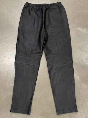 2016 Balenciaga leather sweatpants