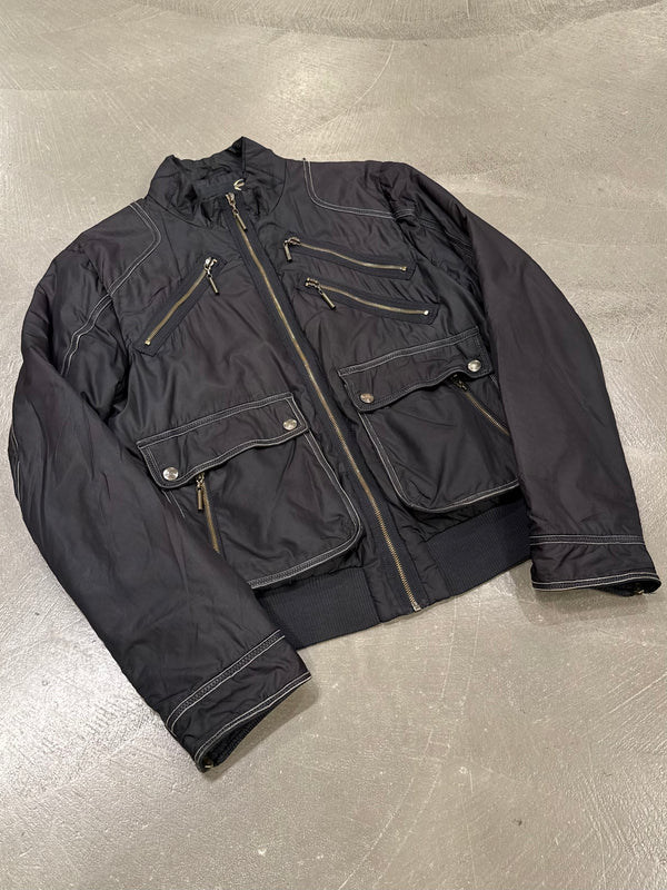 A/W2007 Cavalli puffer moto jacket