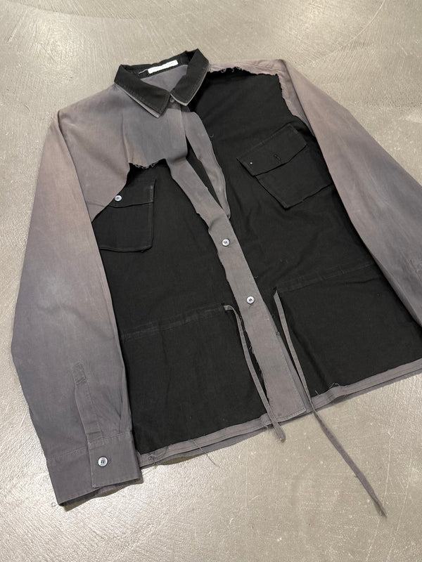 2000s Hussein Chalayan hybrid deconstructed shirt