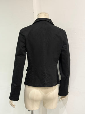 2000s Roberto Cavalli embroidered spider web blazer