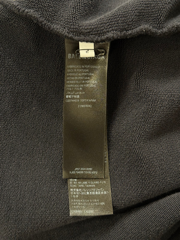 2024 Balenciaga incognito double sleeve oversized zip-up hoodie