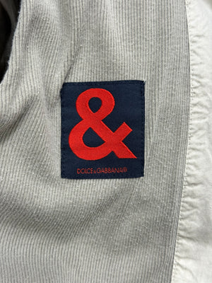 2000s Dolce & Gabbana cropped zipper military jacket